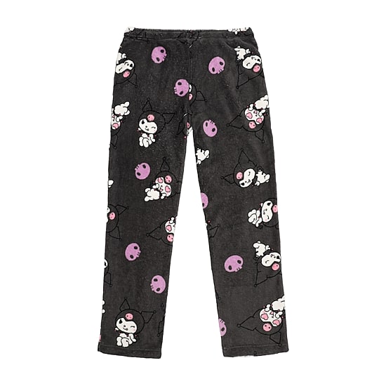 Womens Plush Kuromi Pajama Pants