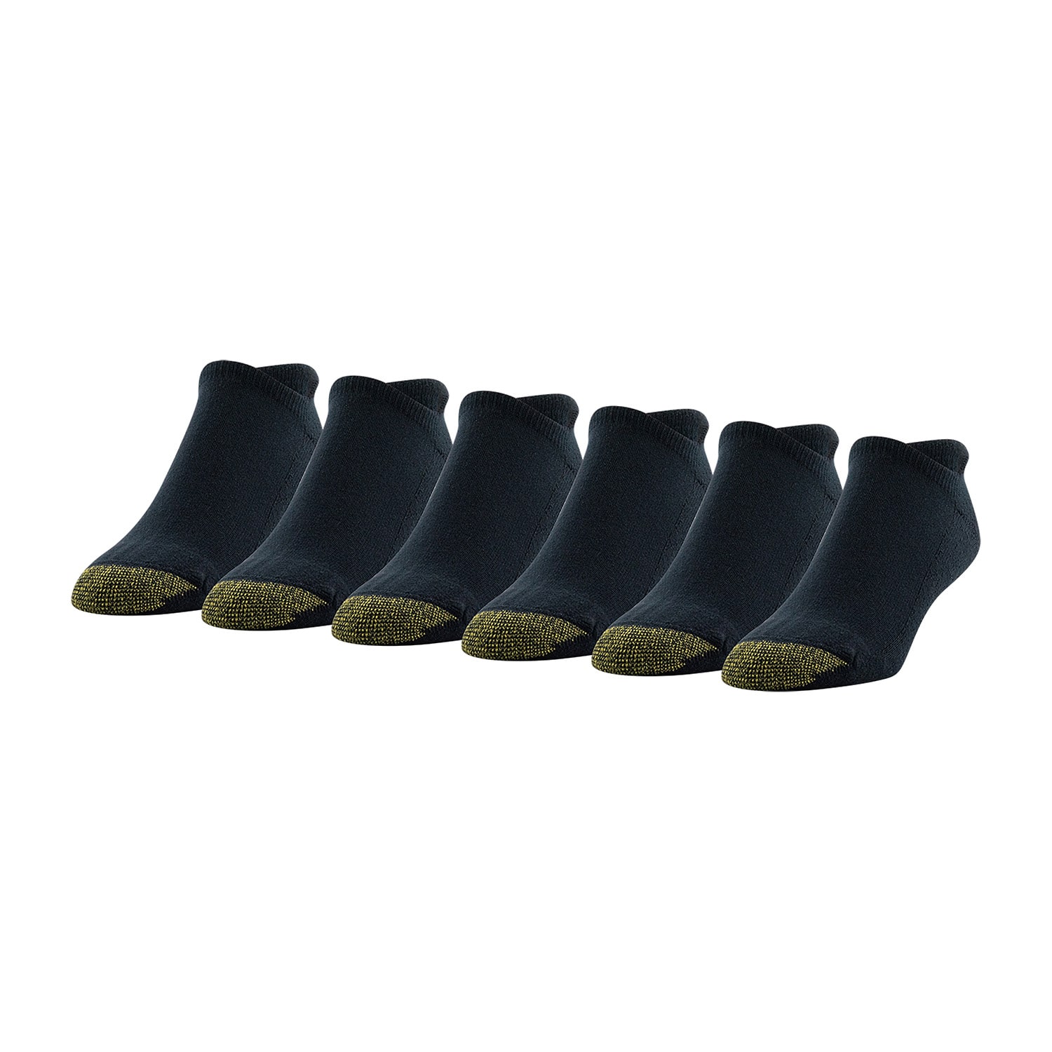 Gold Toe Heel Tab Mens Multi-Pack 6 Pair No Show Socks