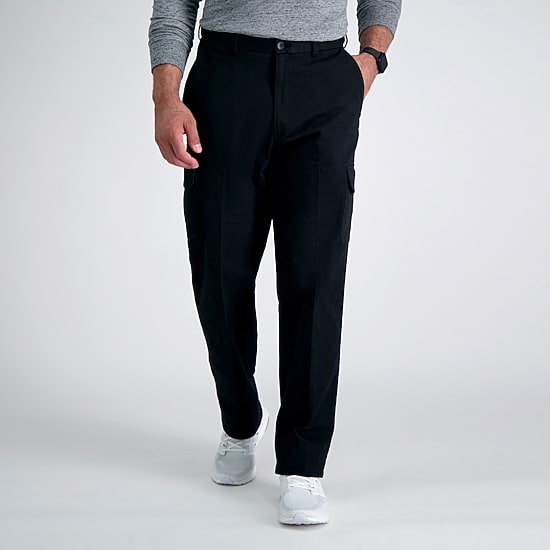 Haggar Stretch Comfort Cargo Mens Stretch Fabric Classic Fit Cargo Pant