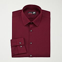 amazon red dress shirt Elegant Men's Button Down Two Tone French Convertible Red Dress Shirt  (Medium 15-15.5 32/33) at Amazon Men's Clothing store