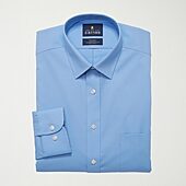 stafford athletic fit dress shirts Stafford Men's Dress Shirt Light Blue 16 32/33 Cotton Polyester