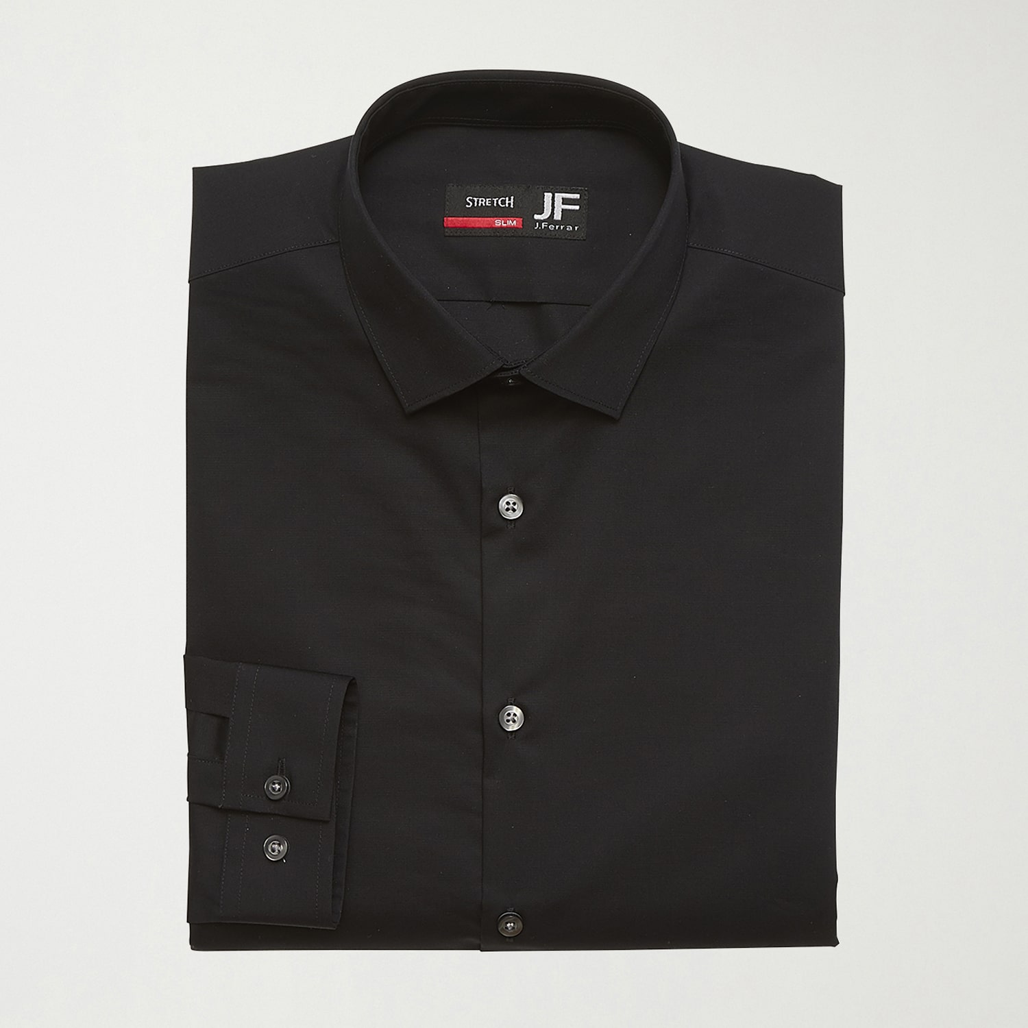 J. Ferrar Ultra Comfort Slim Mens Fit STRETCH FABRIC Wrinkle Free Long Sleeve Dress Shirt