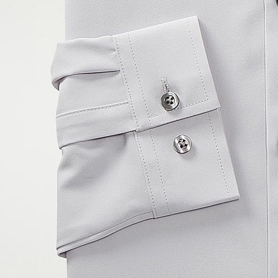 J. Ferrar 360 Stretch Slim Performance Mens Slim Fit Stretch Fabric Long Sleeve Dress Shirt