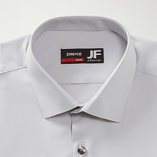 J. Ferrar 360 Stretch Slim Performance Mens Slim Fit Stretch Fabric Long Sleeve Dress Shirt