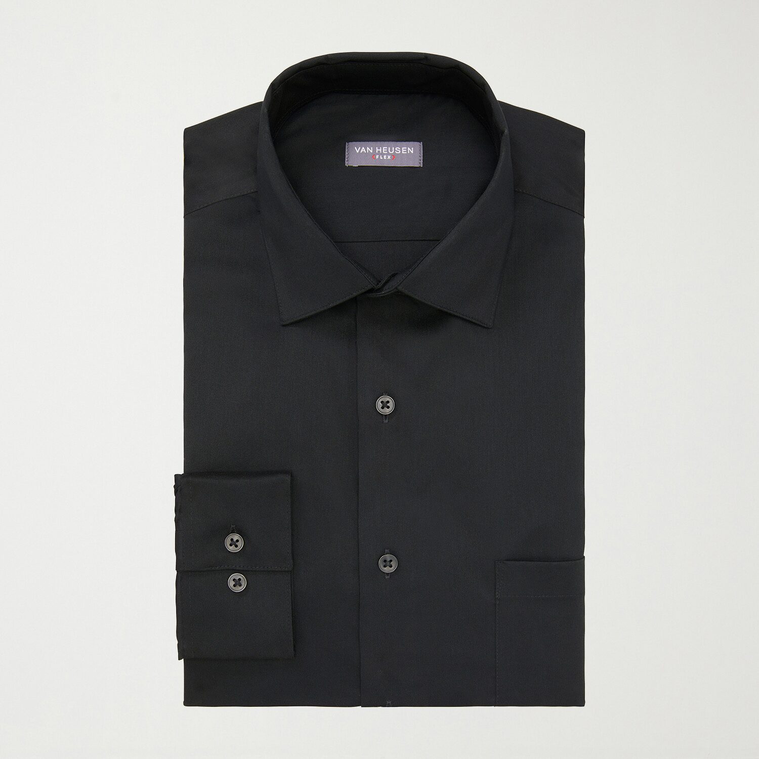 Van Heusen Ultra Flex Mens Regular Fit Stretch Fabric Wrinkle Free Long Sleeve Dress Shirt