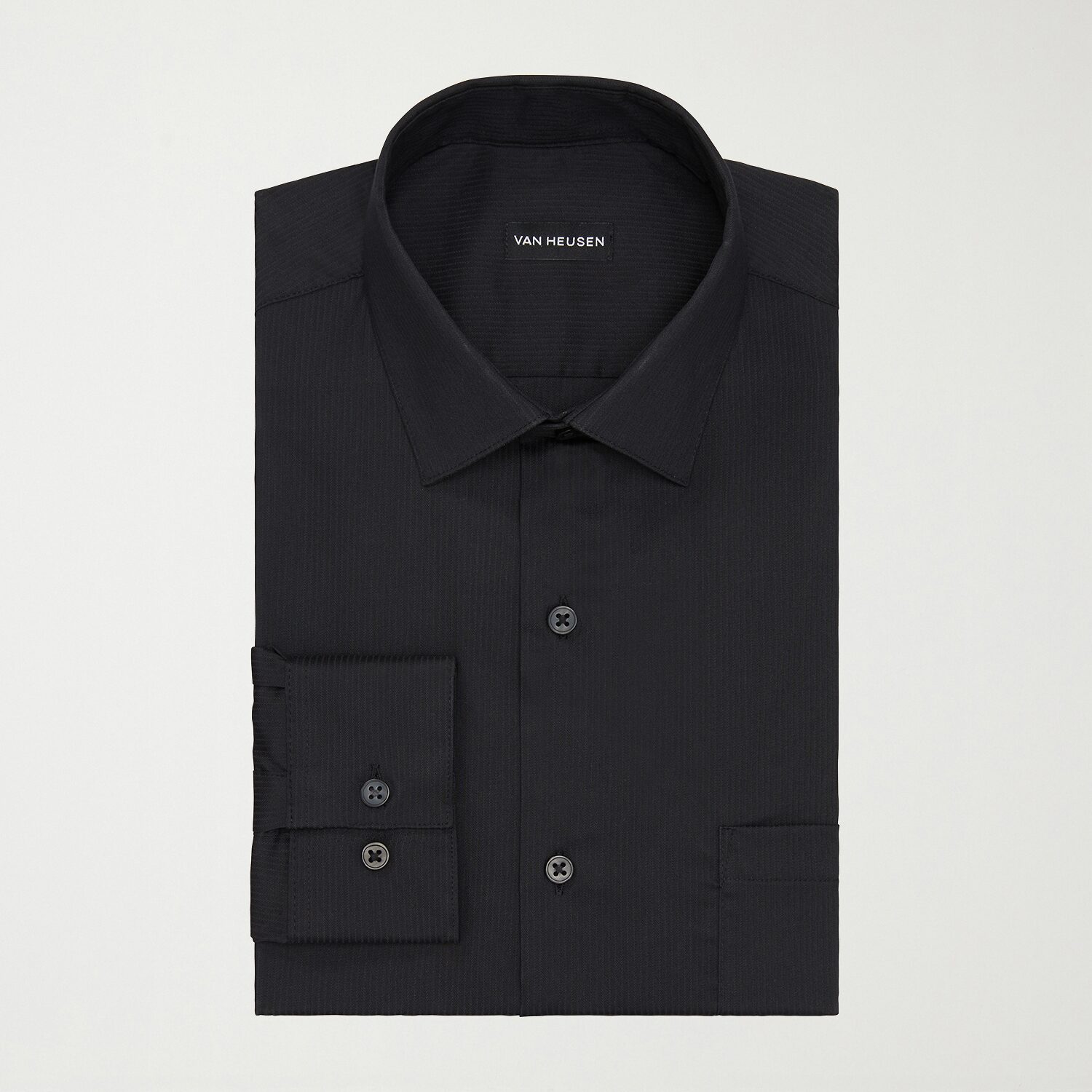 Van Heusen Everyday Defense Stain Shield Mens Regular Fit Stretch Fabric Wrinkle Free Long Sleeve Dress Shirt