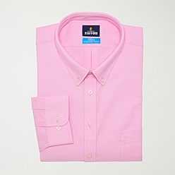 pink dress shirt near me Athletic Fit Dress Shirt in Pink L