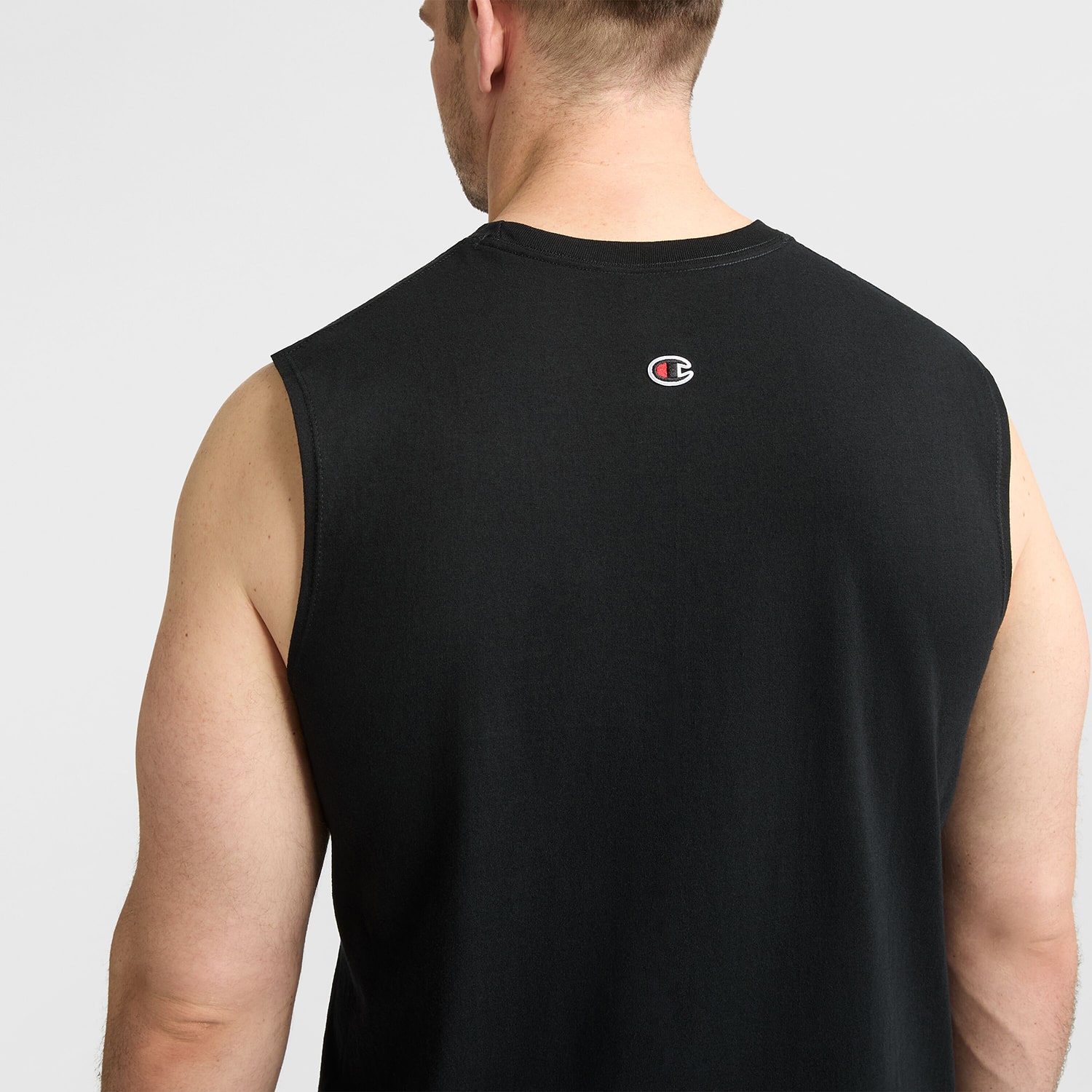 Champion Mens Crew Neck Sleeveless Big and Tall Muscle T-Shirt