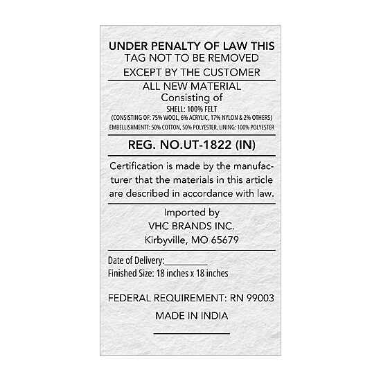 VHC Brands Settlement 18x18 Throw Pillow