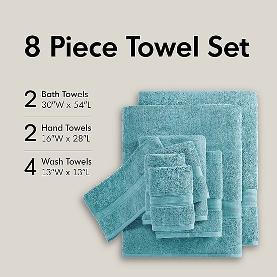 Madison Park Signature 800GSM 8-pc. Bath Towel Set