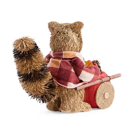 Linden Street Sisal Racoon Thanksgiving Tabletop Decor