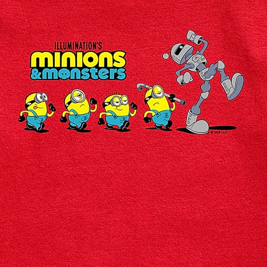Robot Little & Big Kid Boys Crew Neck Short Sleeve Regular Fit Minions Graphic T-Shirt