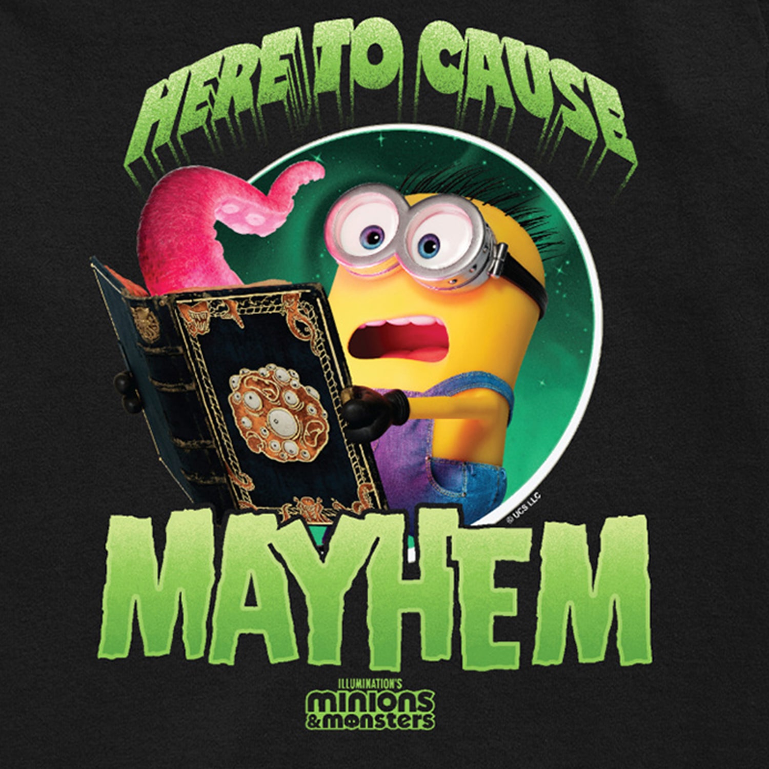 Mayhem Little & Big Kid Boys Crew Neck Short Sleeve Regular Fit Minions Graphic T-Shirt