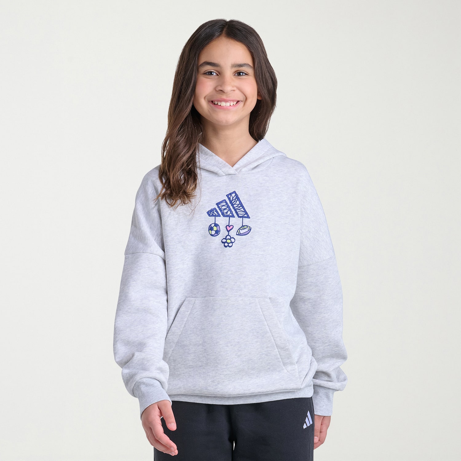 adidas Big Kid Girls Long Sleeve Active Hoodie
