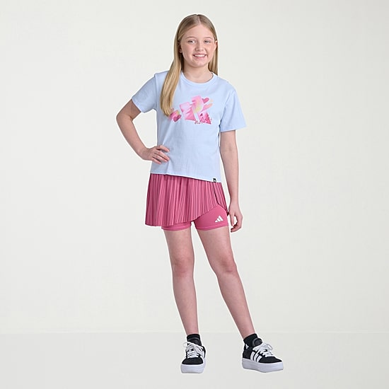 adidas Big Kid Girls Crew Neck Short Sleeve Regular Fit Graphic T-Shirt