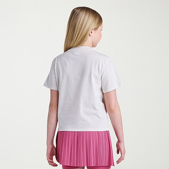 adidas Big Kid Girls Crew Neck Short Sleeve Regular Fit Graphic T-Shirt