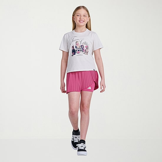 adidas Big Kid Girls Crew Neck Short Sleeve Regular Fit Graphic T-Shirt
