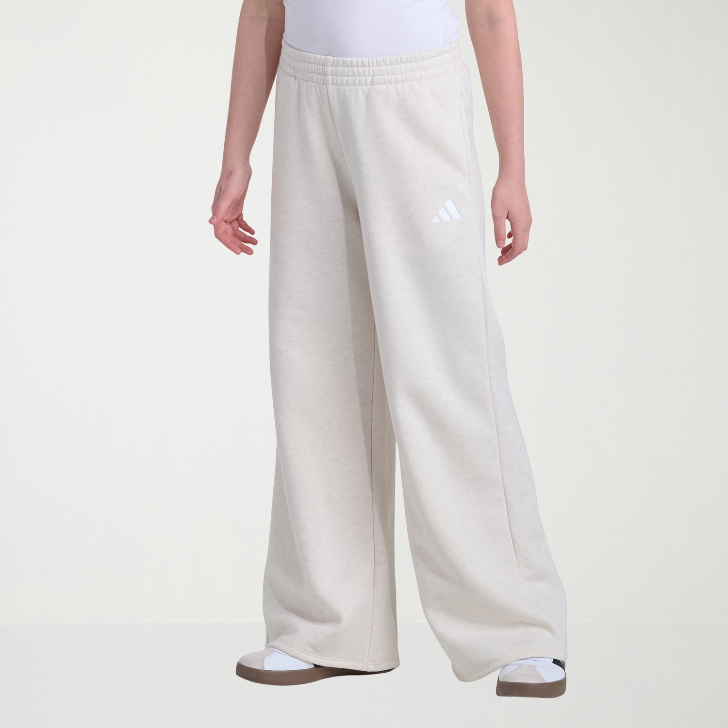 adidas Big Kid Girls Mid Rise Wide Leg Regular Fit Fleece Pull-On Pant