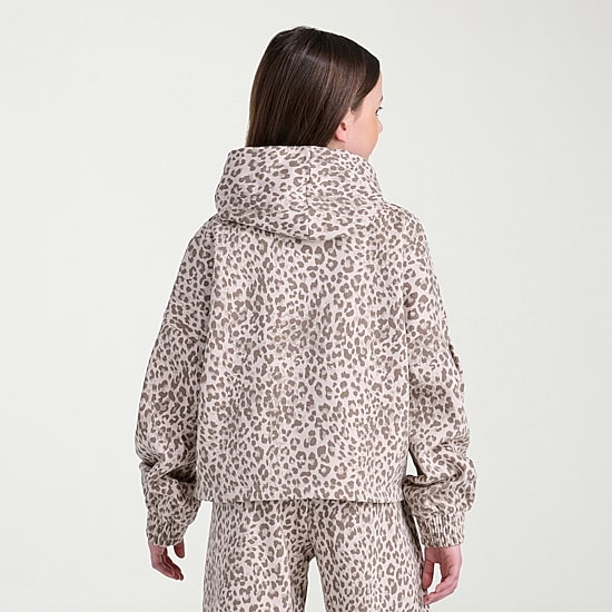 adidas Big Kid Girls Long Sleeve Fleece Active Hoodie