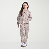 adidas Big Kid Girls Mid Rise Straight Loose Fit Fleece Pull-On Pant