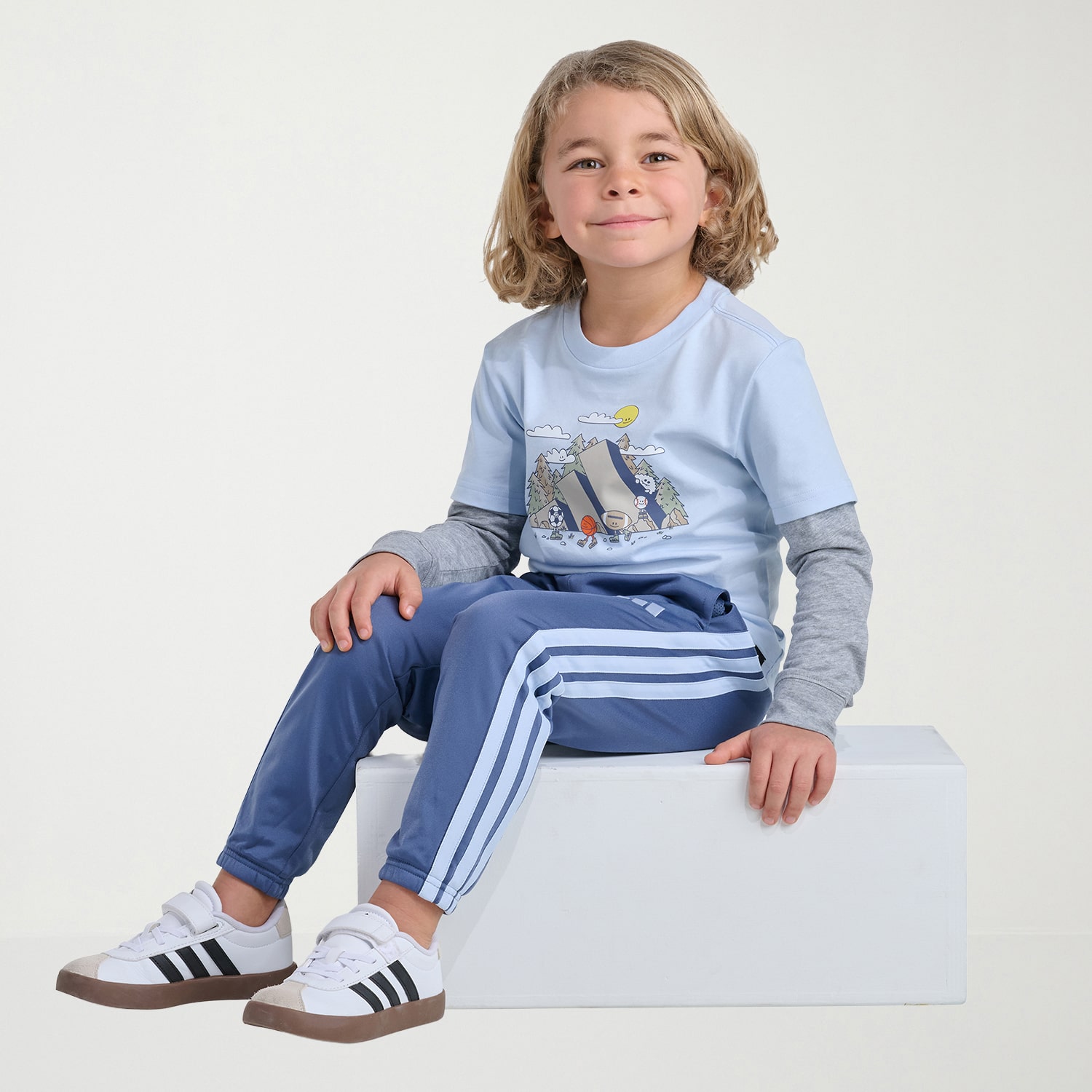 adidas Little Boys 2-pc. Pant Set