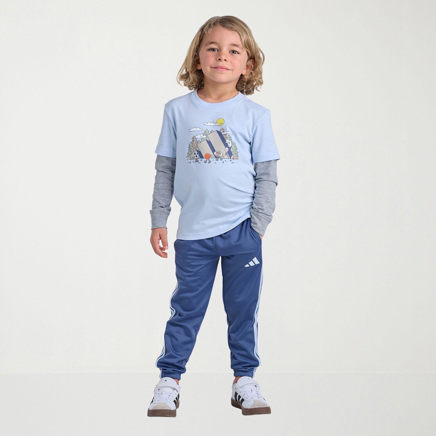 adidas Little Boys 2-pc. Pant Set