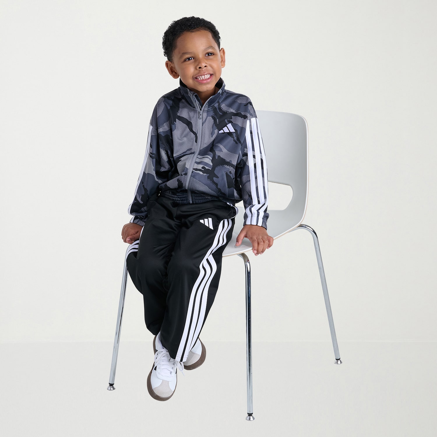 adidas Little Boys 2-pc. Logo Track Suit