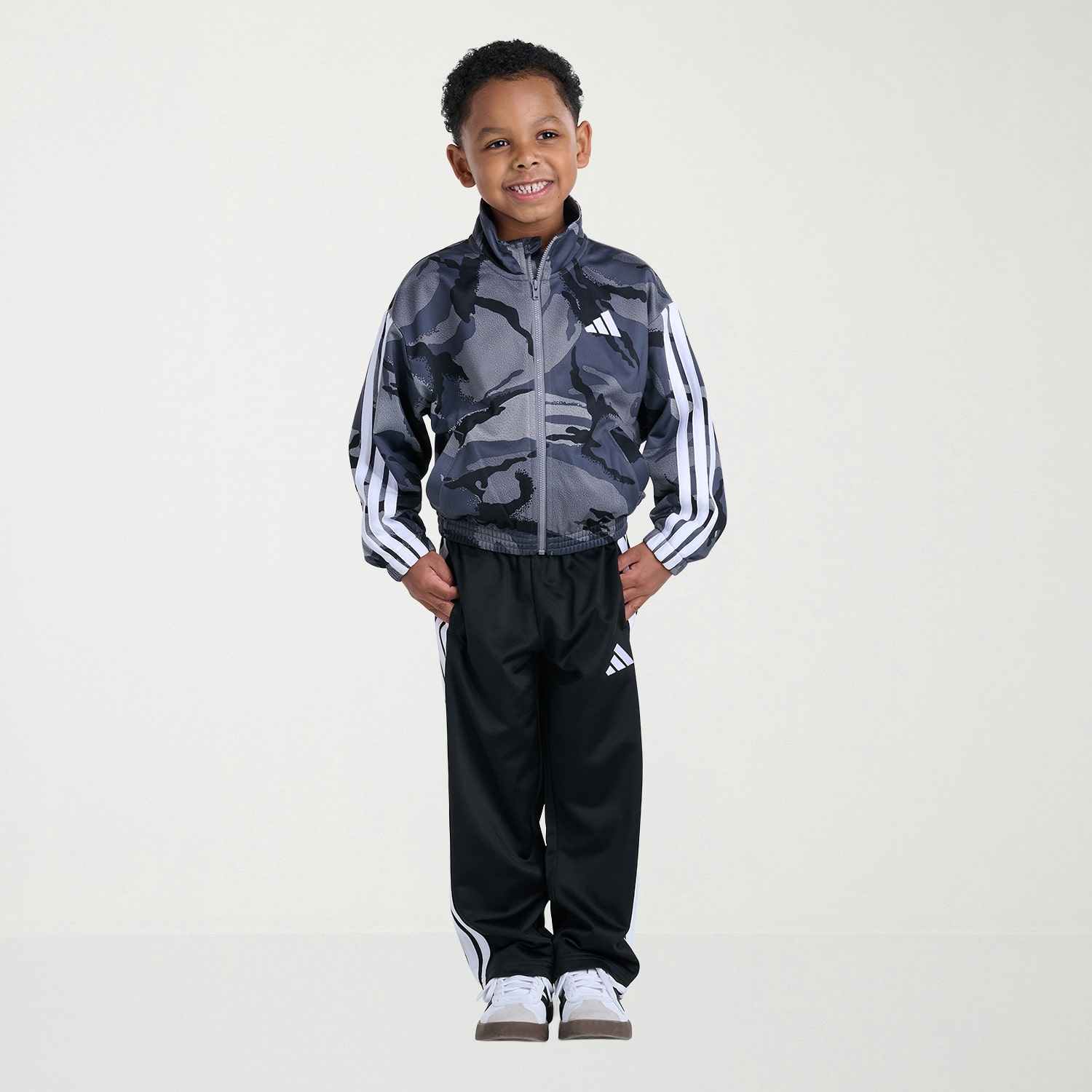 adidas Little Boys 2-pc. Logo Track Suit