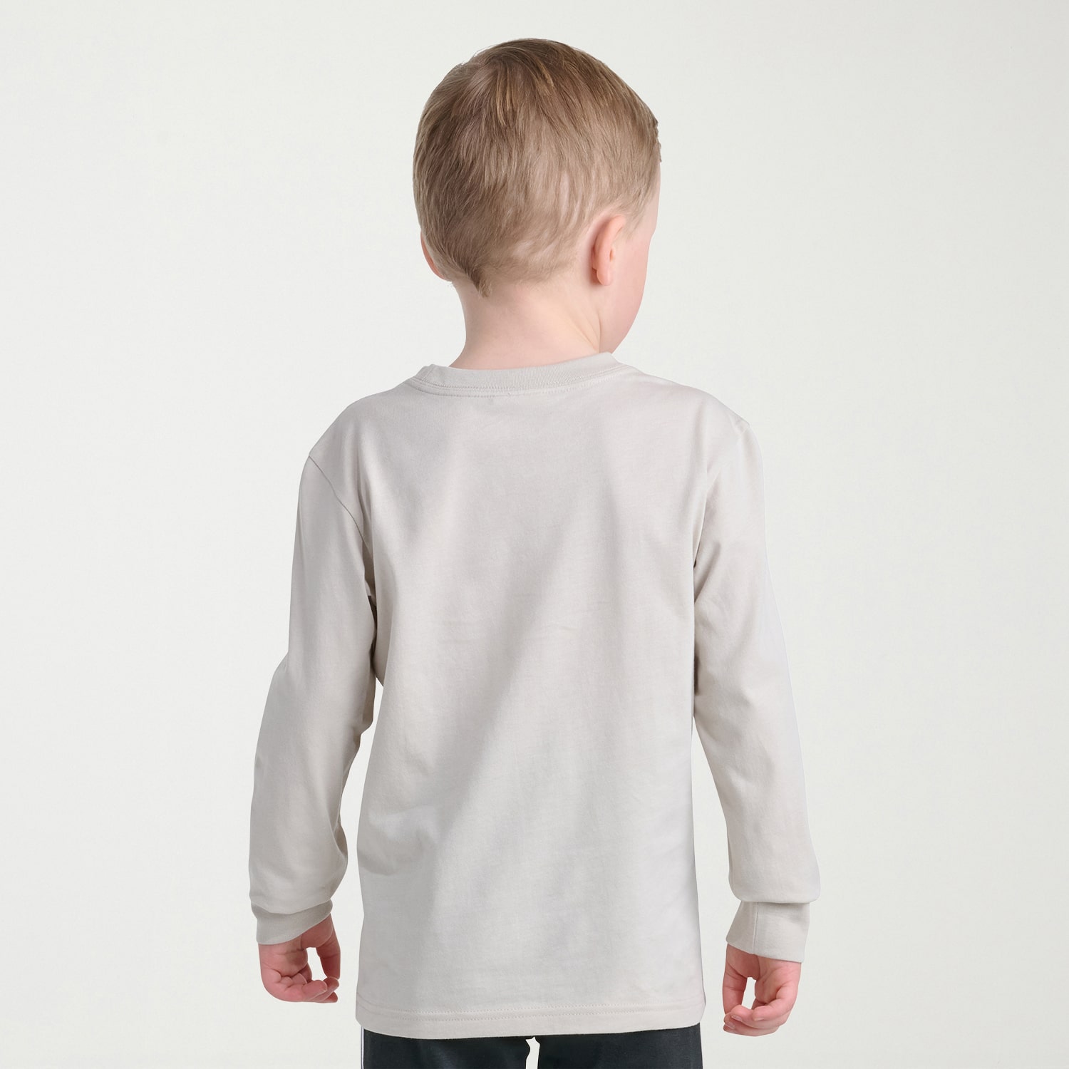 adidas Little Boys Crew Neck Long Sleeve Regular Fit Graphic T-Shirt