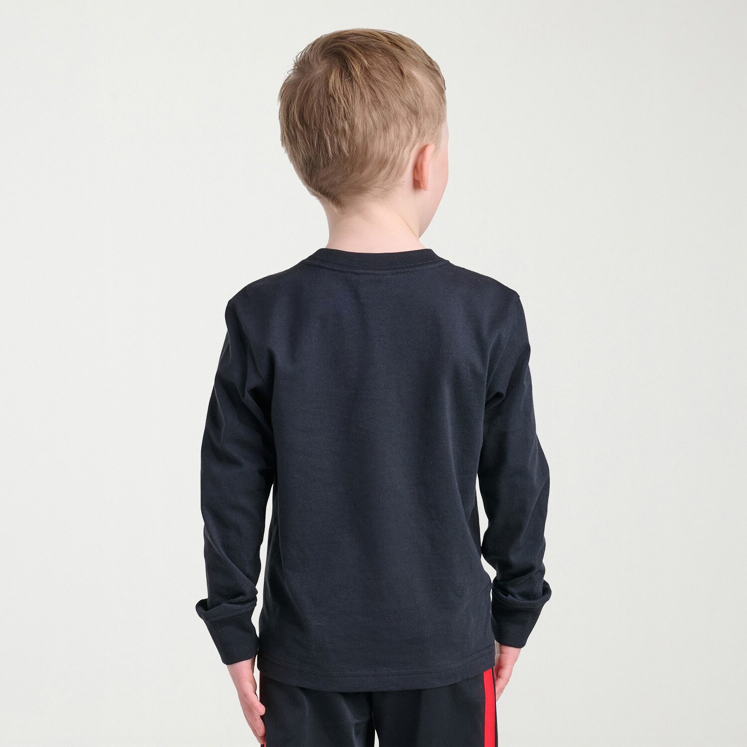 adidas Little Boys Crew Neck Long Sleeve Regular Fit Graphic T-Shirt