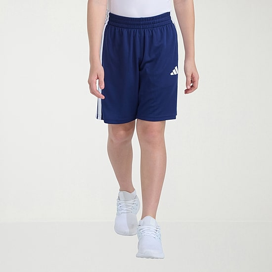 adidas Big Kid Boys Adjustable Waist Mid Rise Knit Pull-On Short