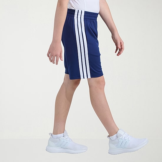 adidas Big Kid Boys Adjustable Waist Mid Rise Knit Pull-On Short