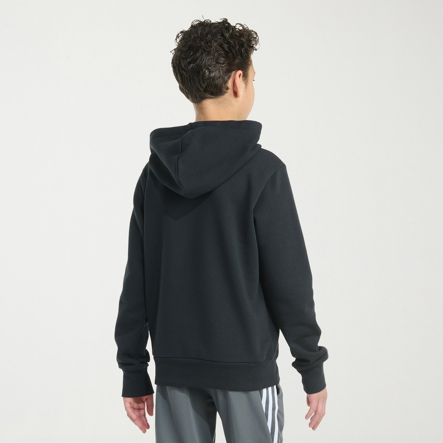 adidas Big Kid Boys Long Sleeve Fleece Active Hoodie