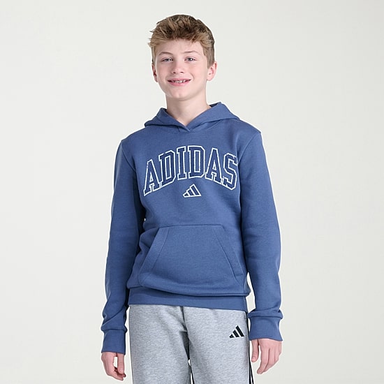 adidas Big Kid Boys Long Sleeve Fleece Active Hoodie