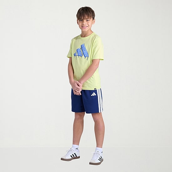 adidas Big Kid Boys Crew Neck Short Sleeve Regular Fit Graphic T-Shirt