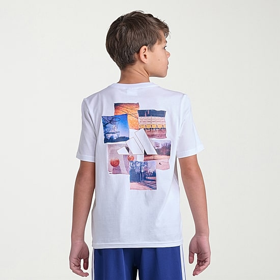 adidas Big Kid Boys Crew Neck Short Sleeve Regular Fit Graphic T-Shirt