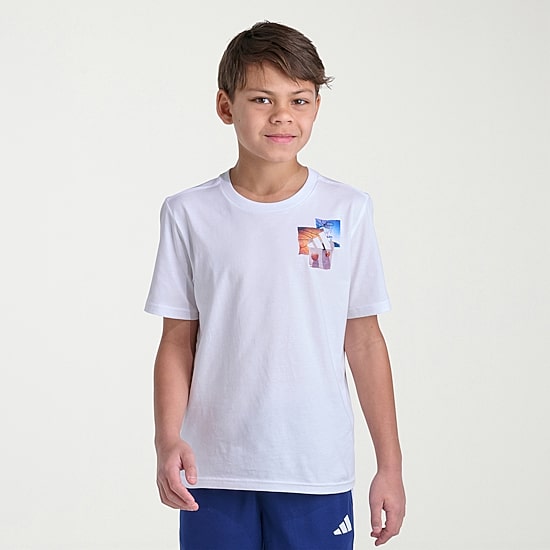 adidas Big Kid Boys Crew Neck Short Sleeve Regular Fit Graphic T-Shirt