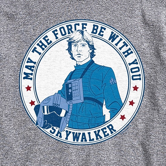 Novelty Mens Crew Neck Short Sleeve Regular Fit Star Wars Graphic T-Shirt