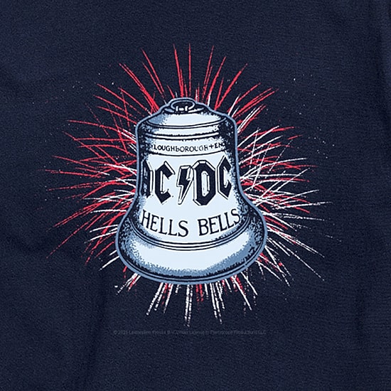 Novelty Mens Crew Neck Short Sleeve Regular Fit AC/DC Graphic T-Shirt