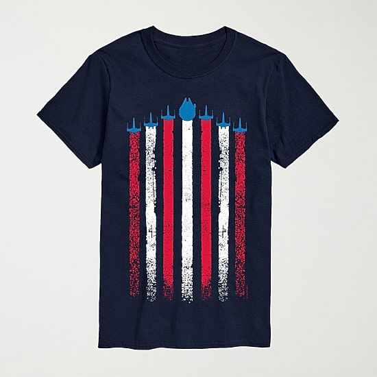 Novelty Mens Crew Neck Short Sleeve Regular Fit Star Wars Graphic T-Shirt