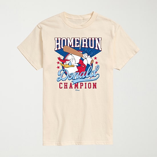Novelty Mens Crew Neck Short Sleeve Regular Fit Donald Duck Graphic T-Shirt