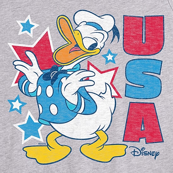 Novelty Mens Crew Neck Sleeveless Donald Duck Tank Top