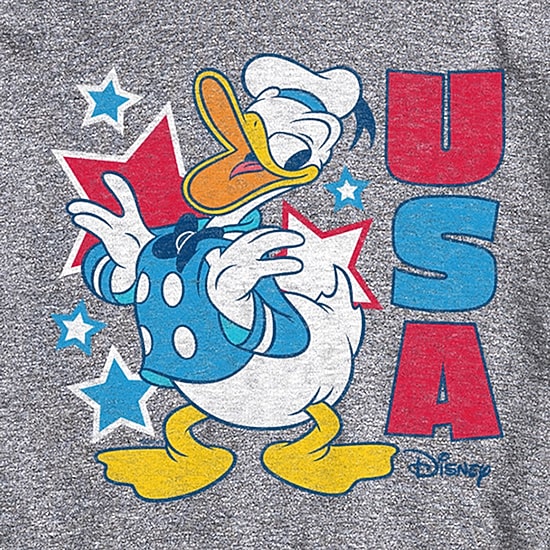 Novelty Mens Crew Neck Short Sleeve Regular Fit Donald Duck Graphic T-Shirt