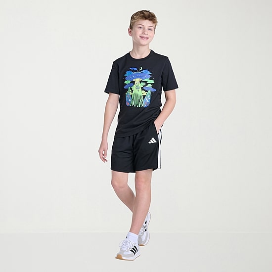 adidas Big Kid Boys Crew Neck Short Sleeve Regular Fit Graphic T-Shirt