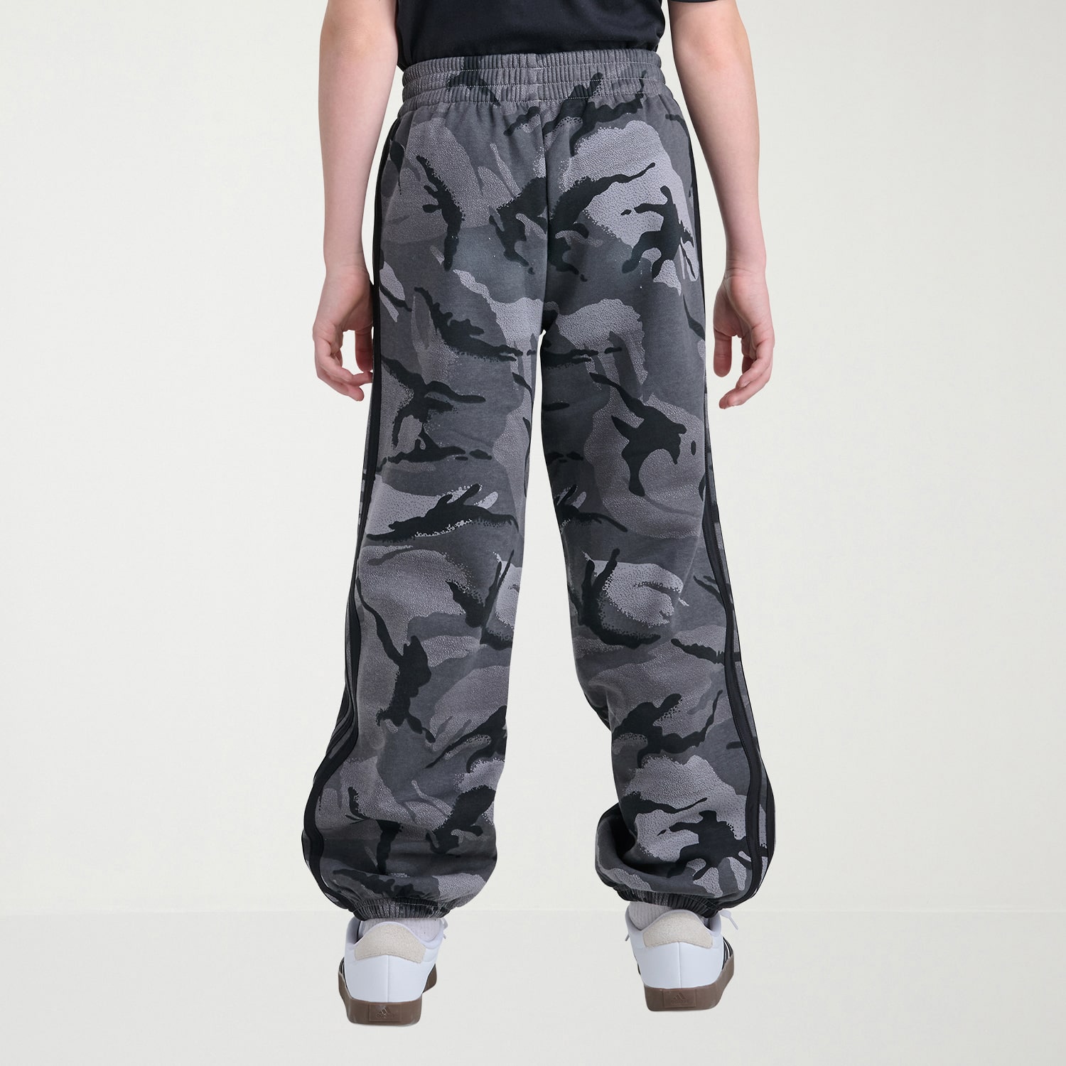 adidas Big Kid Boys Mid Rise Cuffed Regular Fit Fleece Pull-On Pant