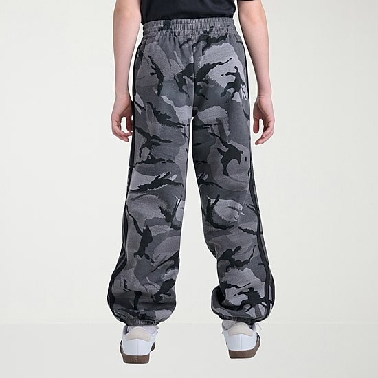 adidas Big Kid Boys Mid Rise Cuffed Loose Fit Fleece Pull-On Pant
