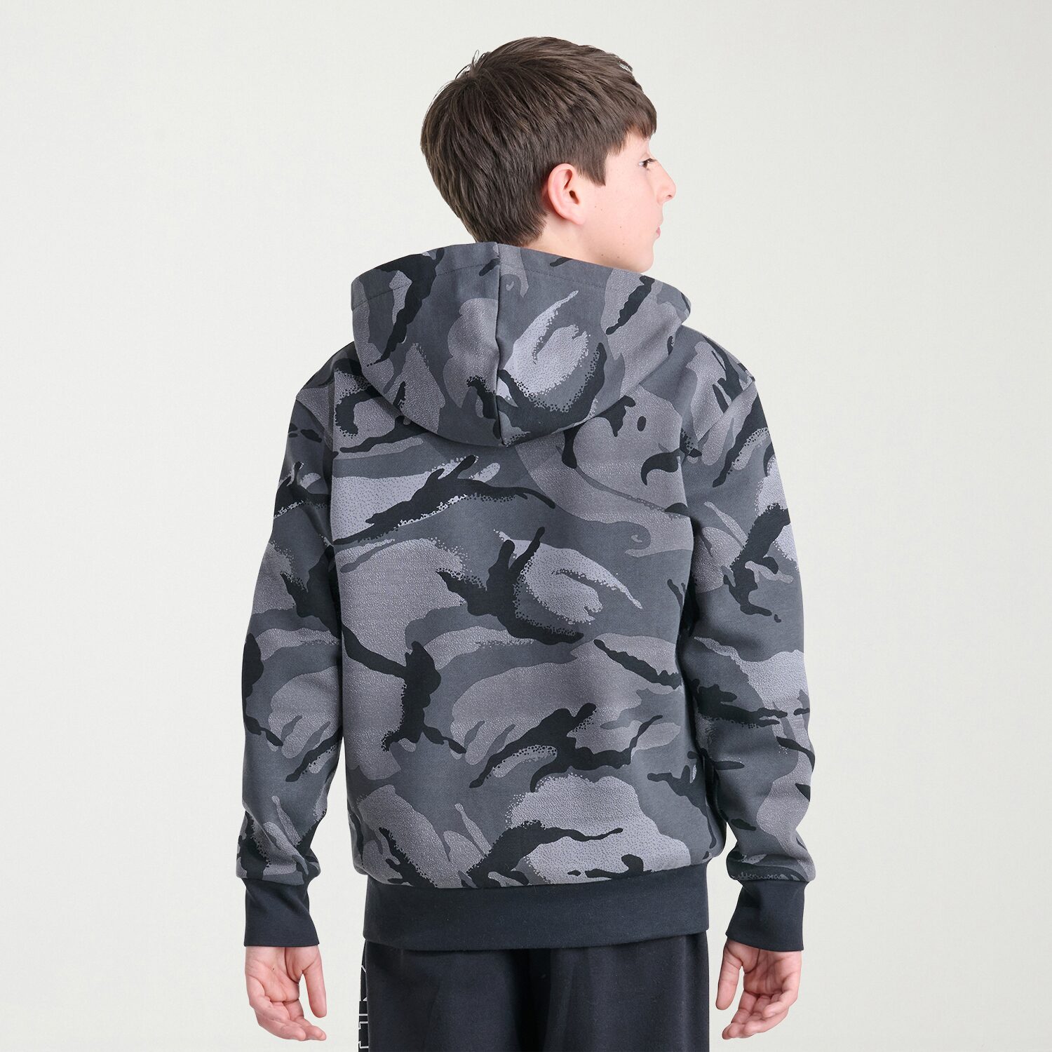 adidas Big Kid Boys Long Sleeve Fleece Active Hoodie