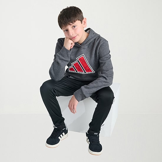 adidas Big Kid Boys Long Sleeve Active Hoodie