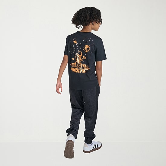 adidas Big Kid Boys Crew Neck Short Sleeve Regular Fit Graphic T-Shirt