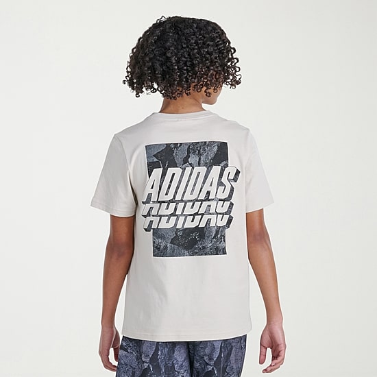 adidas Big Kid Boys Crew Neck Short Sleeve Regular Fit Graphic T-Shirt
